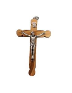 Cruz Olivo 78Mm Cristo Metal C/Anilla