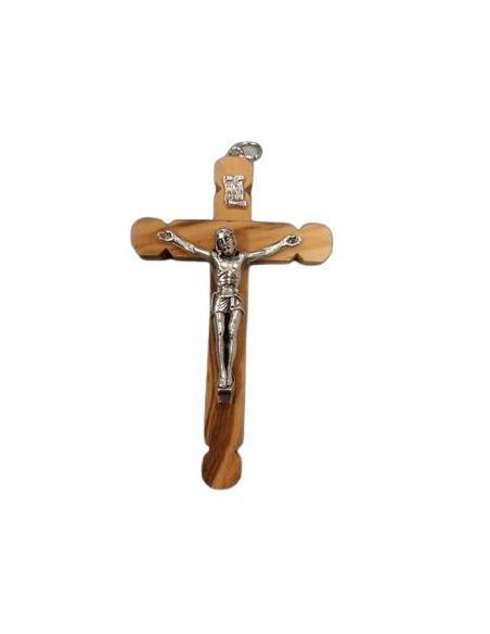 Cruz Olivo 78Mm Cristo Metal C/Anilla