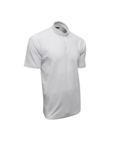 Polo Sacerdotal algodón Manga Corta Blanco Xl