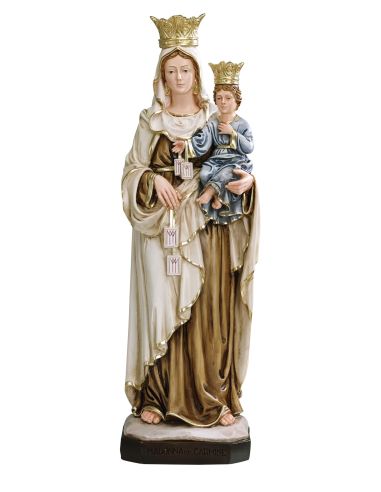 Virgen Del Carmen 60Cm Resina Marmol