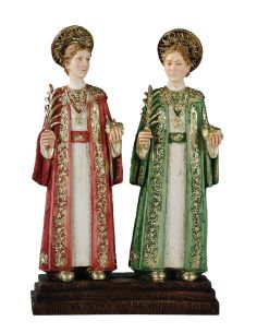 San Cosme Y San Damian 25Cm Resina Marmol