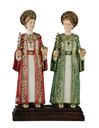 San Cosme Y San Damian 25Cm Resina Marmol