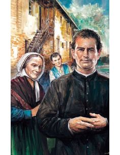 Estampa Don Bosco Y Mama Margarita (Musio) 7 X 11
