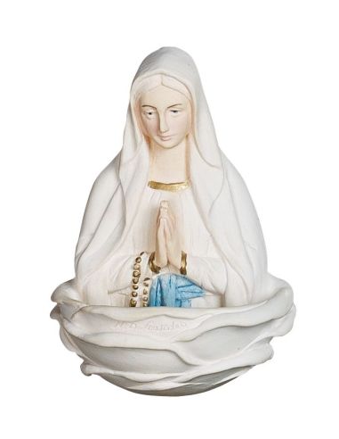 Benditera Lourdes 10X7Cm Resina Marmol