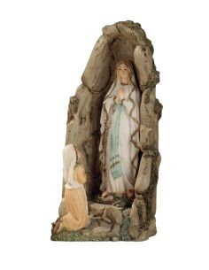 Gruta Lourdes 12Cm  Resina Marmol