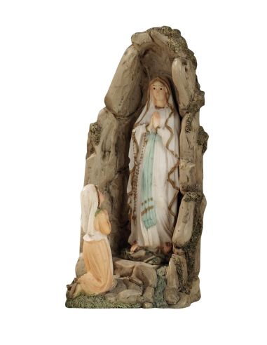 Gruta Lourdes 12Cm  Resina Marmol