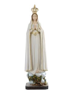 Virgen De Fatima 60Cm Resina Marmol