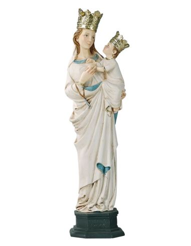 Virgen De Trapani 33Cm Resina Marmol