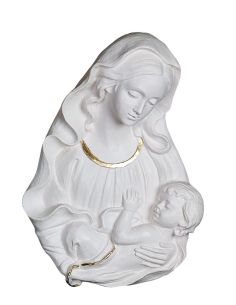 Placa Maternidad 14X10 Resina Marmol Blanca