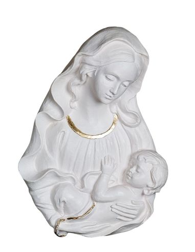 Placa Maternidad 14X10 Resina Marmol Blanca