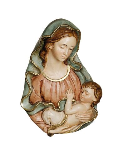 Placa Busto Maternidad 14X10Cm Resina Marmol