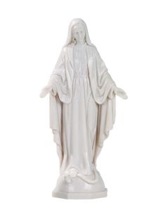 Virgen Milagrosa 16Cm Pvc Blanca