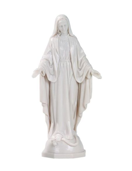 Virgen Milagrosa 16Cm Pvc Blanca