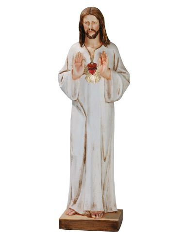 Sagrado Corazon De Jesus 60Cm Resina Marmol