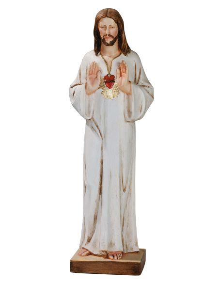 Sagrado Corazon De Jesus 60Cm Resina Marmol