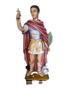 San Expedito 30Cm Resina Marmol