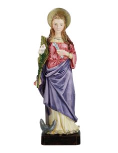 Santa Filomena 25Cm Resina Marmol