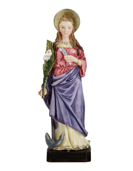 Santa Filomena 25Cm Resina Marmol