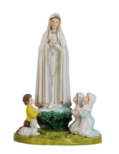 Fatima Con Pastores 16Cm Pvc