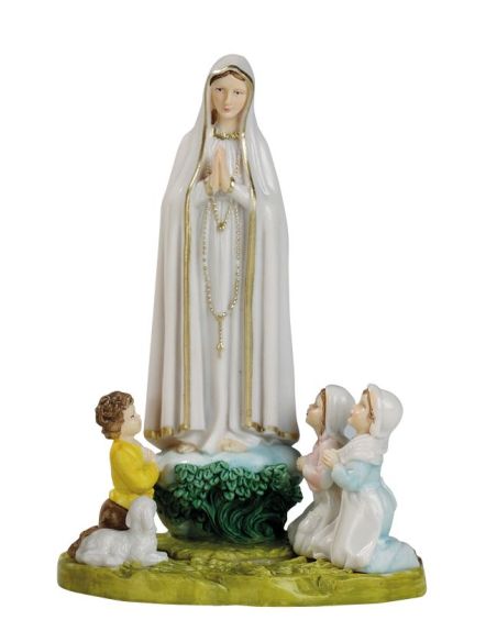 Fatima Con Pastores 16Cm Pvc