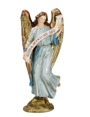 Angel Gloria Nacto. 30Cm Resina Marmol