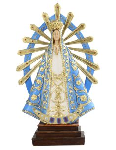 Virgen De Lujan 36Cm Resina Marmol