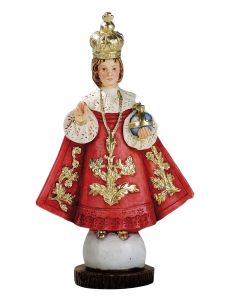 Niño Jesus De Praga 25Cm Resina Marmol