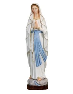 Virgen De Lourdes 50Cm Resina Marmol