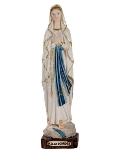 Lourdes 20Cm Resina Marmol|Libreriasalesiana
