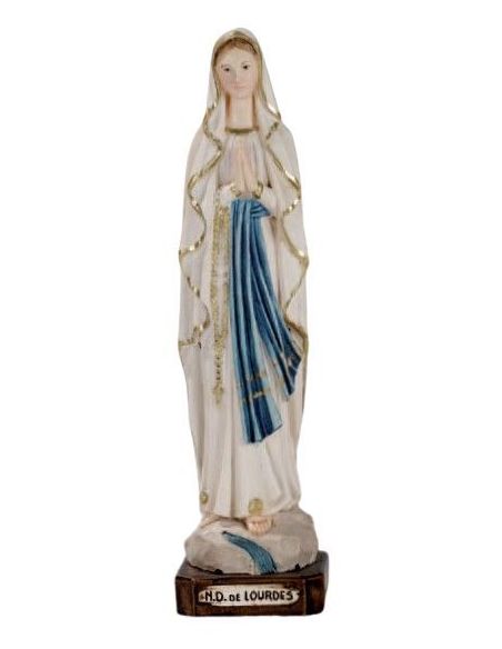 Lourdes 20Cm Resina Marmol|Libreriasalesiana
