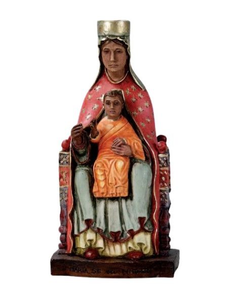 Madonna Del Tindari 28Cm Resina Marmol