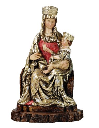 Virgen Del Castelmonte 28Cm Resina Marmol