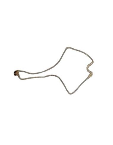Gargantilla Plata Dorada Ley Cruz 10Mm C/Caja