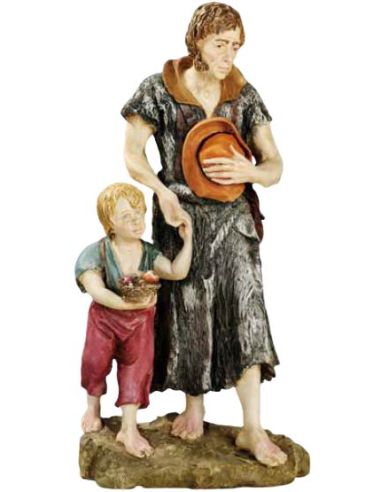 Pastor Con Niño Para Nacimiento 50Cm