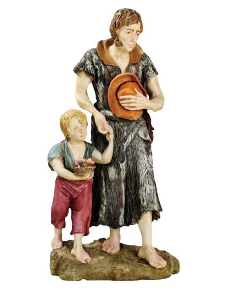 Pastor Con Niño Para Nacimiento 50Cm