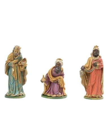 Tres Reyes Magos Para Nacimiento 12Cm Pvc