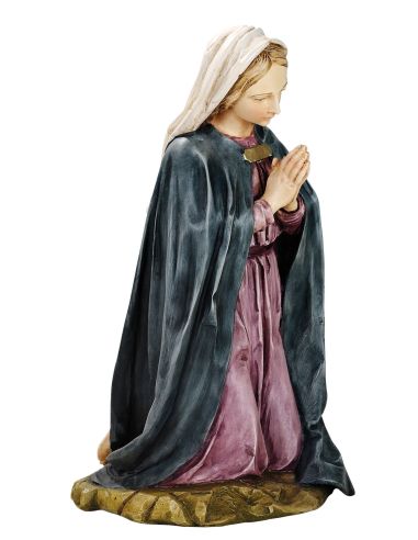 Virgen Maria Resina Marmol Nacimiento 50 Cm