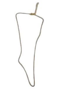 Cadena Dorada Plata De Ley 40Cm + Alargador