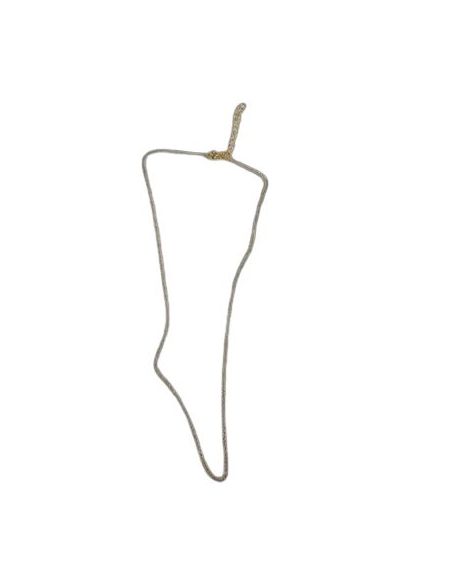 Cadena Dorada Plata De Ley 40Cm + Alargador
