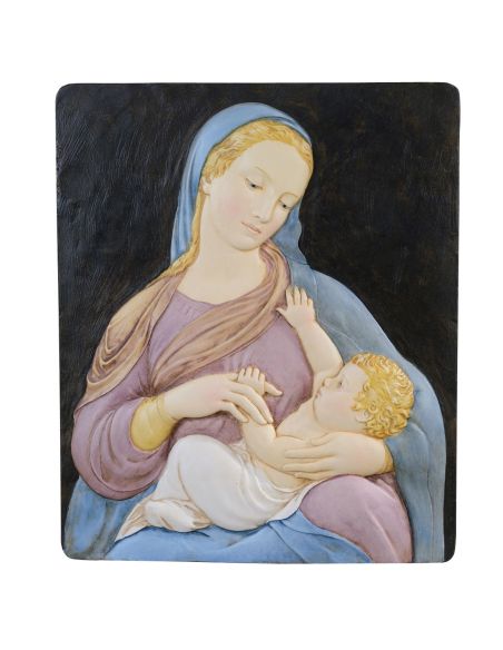Cuadro Martenidad Blanco Antiguo Y Oro 30X24Cm