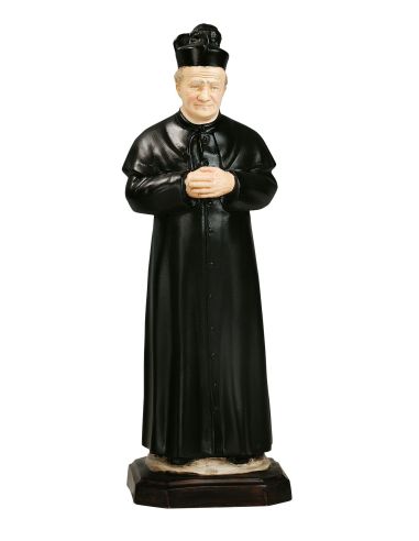 Estatua Don Bosco Resina/Marmol Color 34 Cm