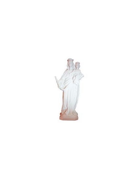 Estatua Maria Auxiliadora Resina Marmol 20Cm Blanca