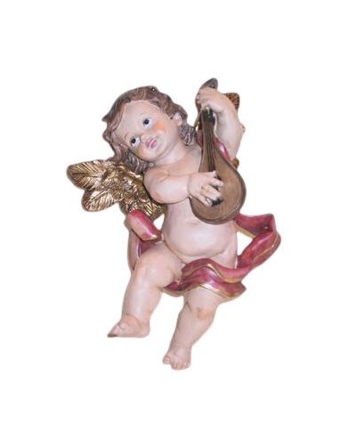 Angelito Con Laud 20 Cm Resina