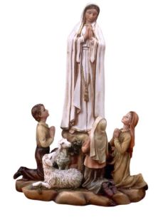 Virgen De Fátima Con Pastores 20X15Cm(16)