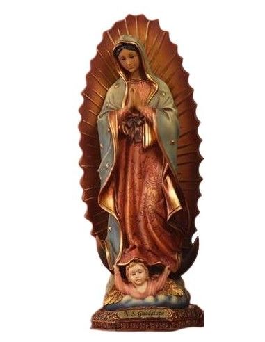 Virgen Guadalupe 23 Cm. Resina Pb0019 (24)