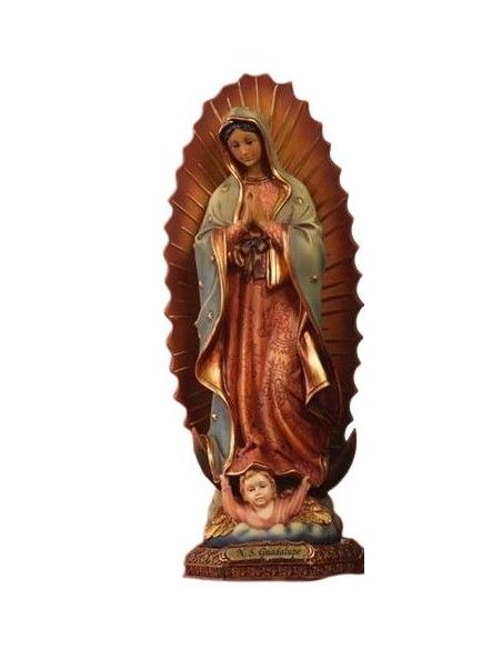 Virgen Guadalupe 23 Cm. Resina Pb0019 (24)