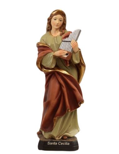 Santa Cecilia 15Cm Resina(48)