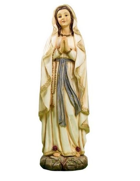 Virgen Lourdes 13Cm Resina Pb10160 (72)