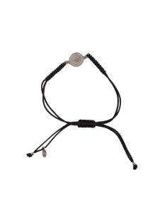 Pulsera Plata San Benito 12Mm Macrame