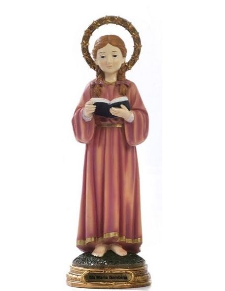 Virgen Niña 19,8Cm Resina Pb16084 (24)